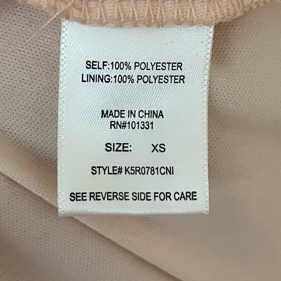 Rose Gold Sequin Cocktail dress plunging v neck sleeves - Picture 14 of 14